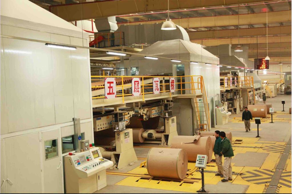 corrugated cardboard making machine