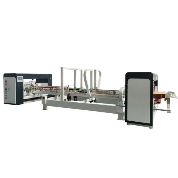 Automatic folder gluer stitcher machinemachine