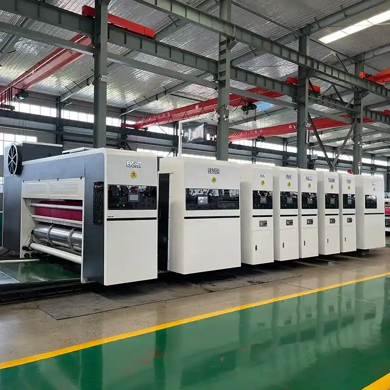 high speed 5 color flexo printer slotter die cutter