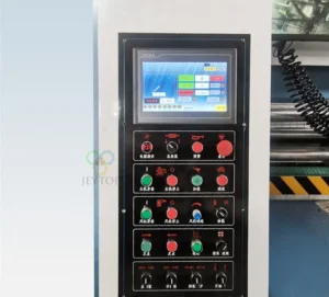 Touchscreen of the flexo printer slotter die cutter 