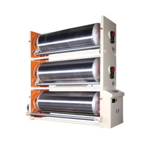 Triplex Pre-Heater Machine Φ900mm Roll Diameter Chrome Plated Surface Max Pressure 10kg/cm² for Corrugator Line