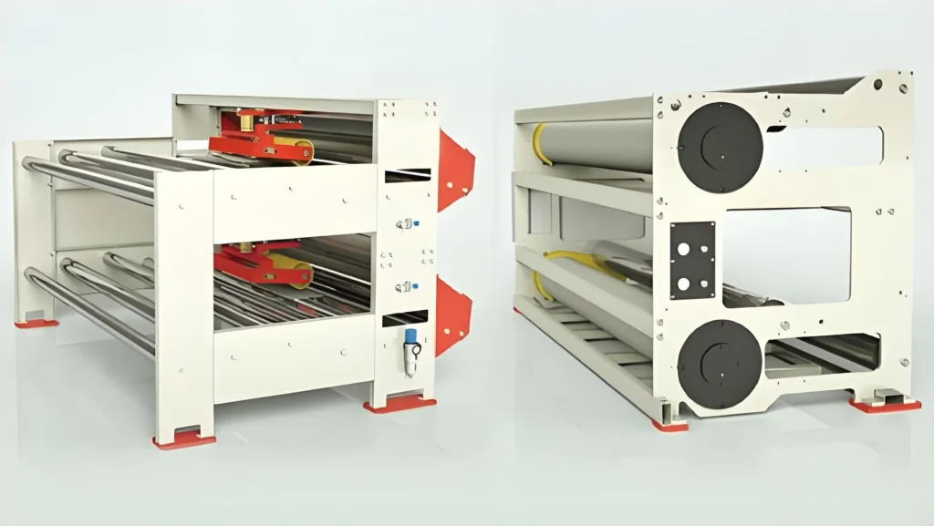 BRIDGE WEB GUIDE Corrugated Tension Control System