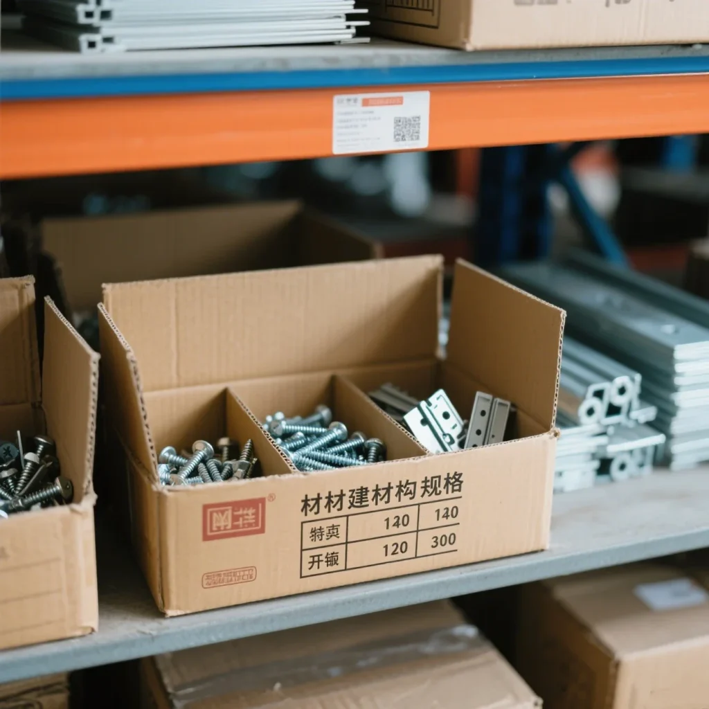 carton for industrial parts