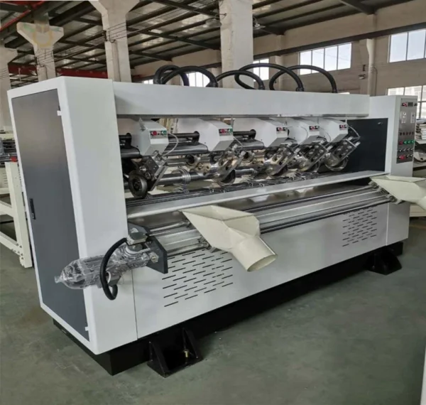 electrical blade adjustment thin blade slitting and creasing machine