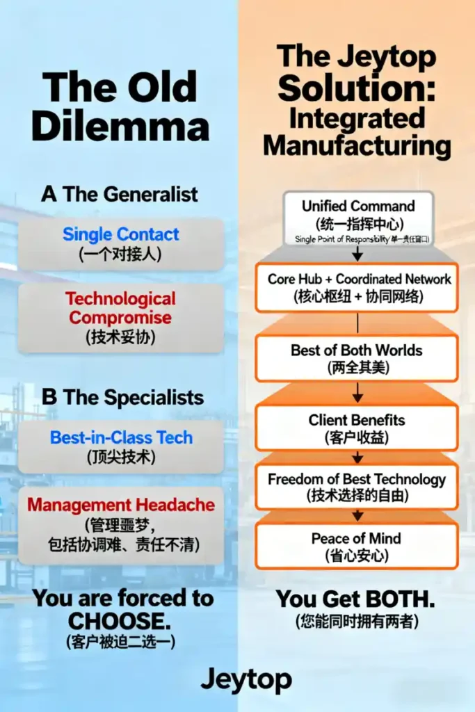 Jeytop Integrated Manufacturing Model for Corrugated Machinery Suppliers