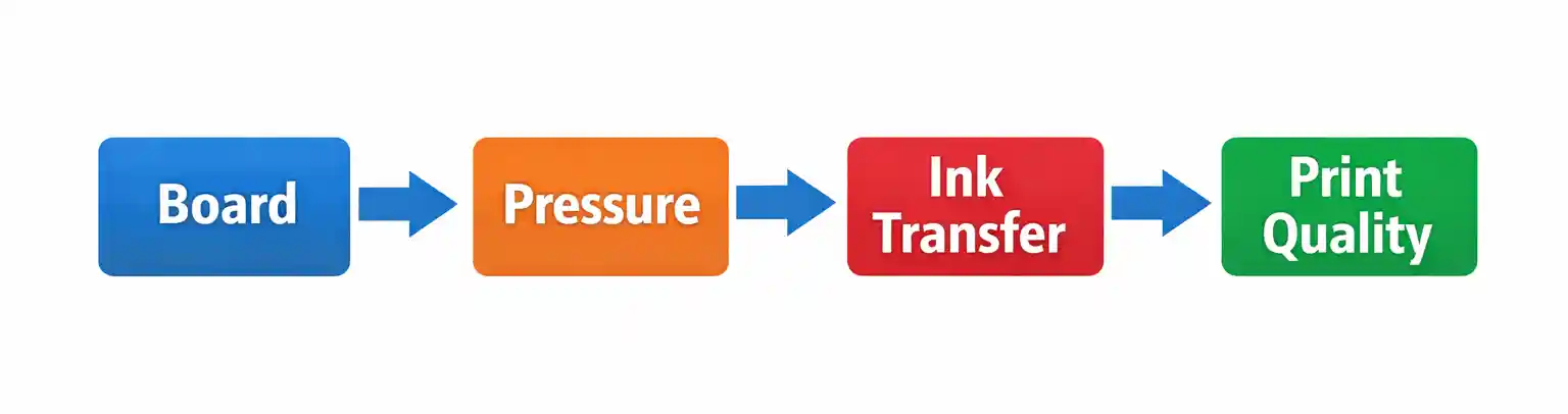 Common printing troubleshooting mistake focusing on ink instead of system factors in flexographic printing