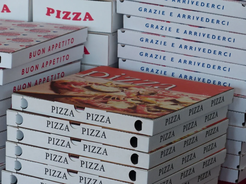 E flute Pizza box E flute Pizza box