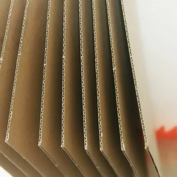 E flute corrugated board structure three layers diagram