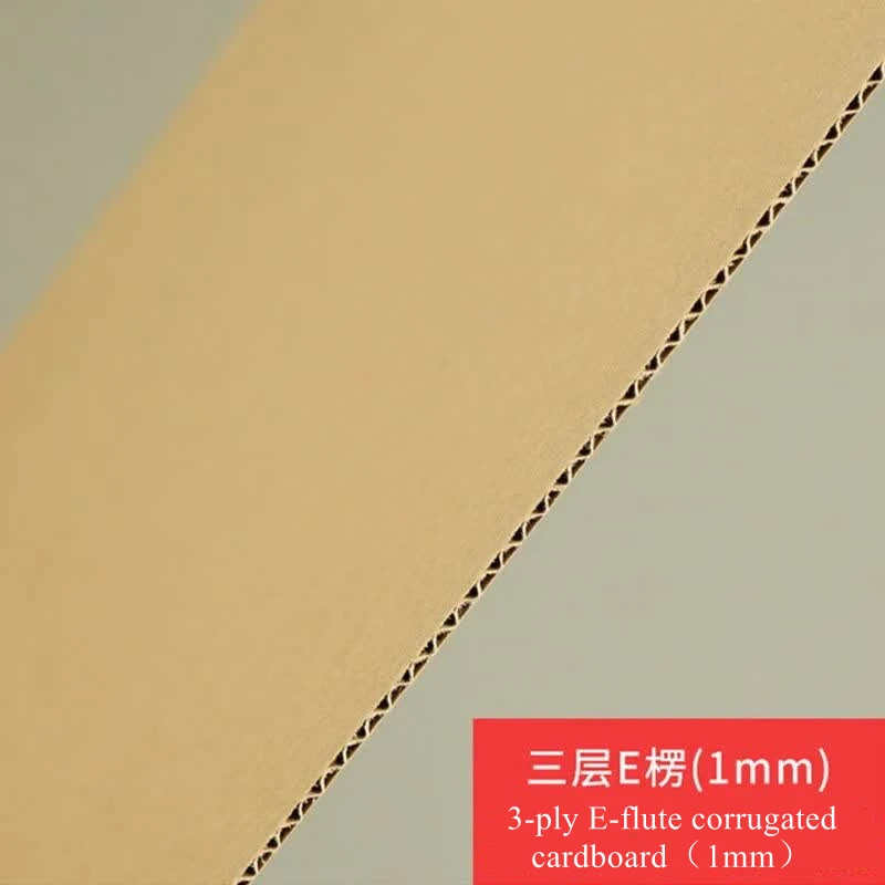 smooth surface of E flute corrugated board