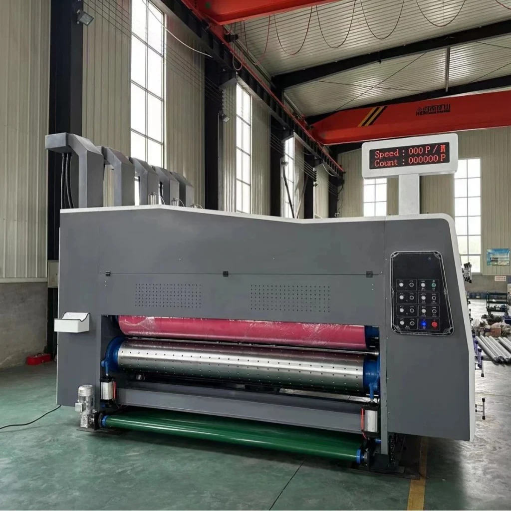 flexo printer rotary die cutter 1 flexo printer slotter rotary die cutter for corrugated carton production